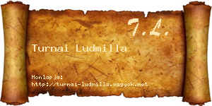 Turnai Ludmilla névjegykártya